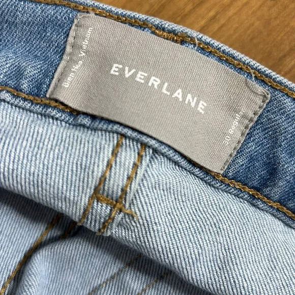 Everlane High Rise Straight Jeans Size 30 Ankle denim pants high waist - Picture 9 of 9